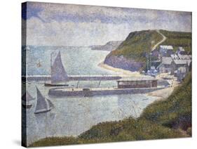 Harbour at Port-En-Bessin at High Tide-Georges Seurat-Stretched Canvas