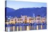 Harbour at Pothia, Kalymnos at Dusk, Dodecanese, Greek Islands, Greece, Europe-Neil Farrin-Stretched Canvas