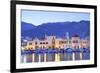 Harbour at Pothia, Kalymnos at Dusk, Dodecanese, Greek Islands, Greece, Europe-Neil Farrin-Framed Photographic Print