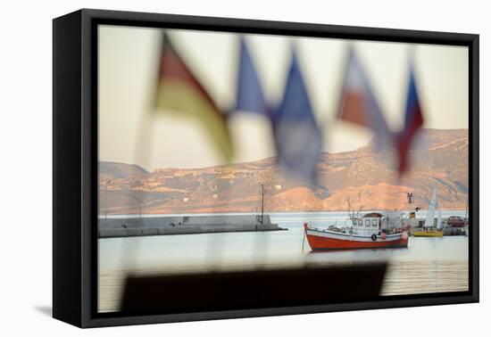 Harbour at Sitia, Crete, Greece, Europe-Christian Heeb-Framed Stretched Canvas