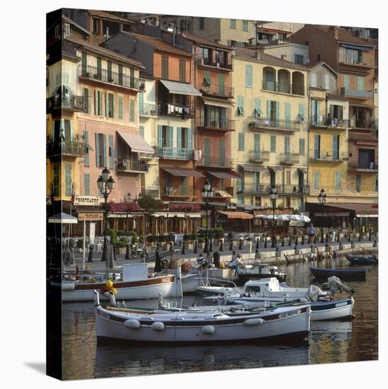 Harbour at Villefranche, Cote D'Azur-Joe Cornish-Stretched Canvas