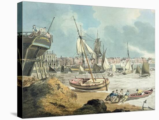 Harbour at Weymouth, Dorset, 1805-John Thomas Serres-Stretched Canvas