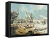 Harbour at Weymouth, Dorset, 1805-John Thomas Serres-Framed Stretched Canvas