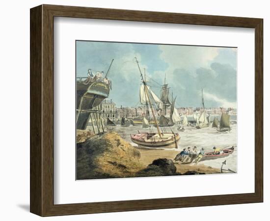Harbour at Weymouth, Dorset, 1805-John Thomas Serres-Framed Giclee Print