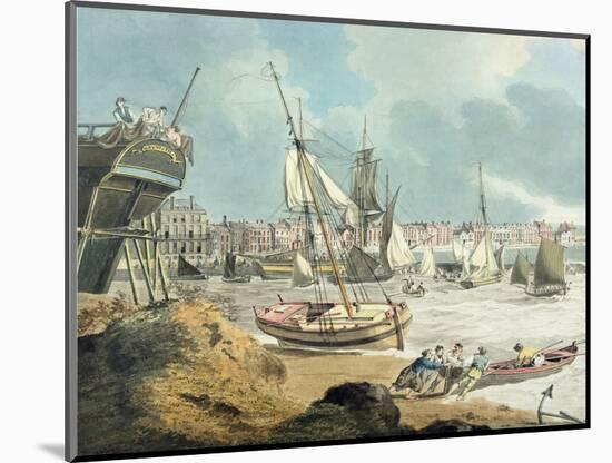 Harbour at Weymouth, Dorset, 1805-John Thomas Serres-Mounted Giclee Print