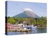 Harbour Below Volcan Concepcion, 1610M, Ometepe Island, Lake Nicaragua, Nicaragua, Central America-Christian Kober-Stretched Canvas