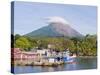 Harbour Below Volcan Concepcion, 1610M, Ometepe Island, Lake Nicaragua, Nicaragua, Central America-Christian Kober-Stretched Canvas