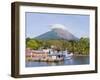 Harbour Below Volcan Concepcion, 1610M, Ometepe Island, Lake Nicaragua, Nicaragua, Central America-Christian Kober-Framed Photographic Print