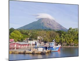 Harbour Below Volcan Concepcion, 1610M, Ometepe Island, Lake Nicaragua, Nicaragua, Central America-Christian Kober-Mounted Photographic Print