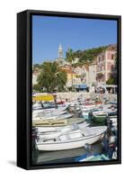 Harbour Boats, Hvar, Hvar Island, Dalmatia, Croatia, Europe-Frank Fell-Framed Stretched Canvas