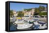 Harbour Boats, Hvar, Hvar Island, Dalmatia, Croatia, Europe-Frank Fell-Framed Stretched Canvas