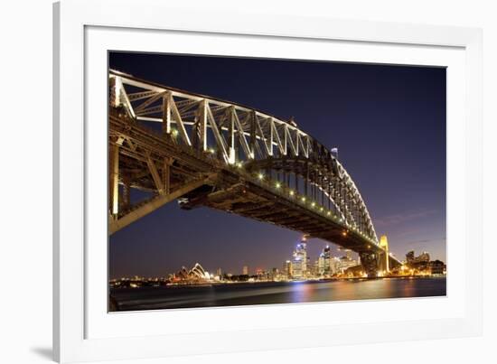 Harbour Bridge at Twilight-Paul Souders-Framed Photographic Print