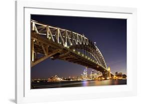Harbour Bridge at Twilight-Paul Souders-Framed Photographic Print