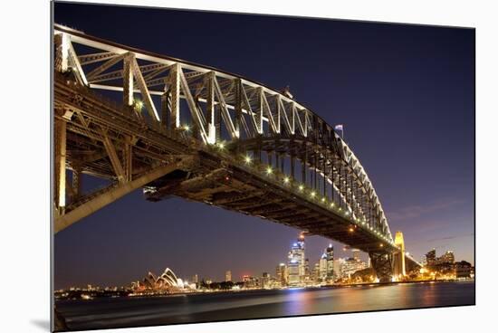 Harbour Bridge at Twilight-Paul Souders-Mounted Photographic Print