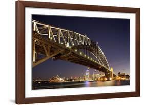 Harbour Bridge at Twilight-Paul Souders-Framed Photographic Print