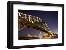 Harbour Bridge at Twilight-Paul Souders-Framed Photographic Print