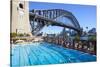 Harbour Bridge, Darling Harbour, Sydney, New South Wales, Australia-Doug Pearson-Stretched Canvas