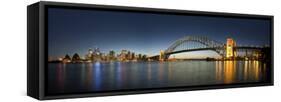 Harbour Bridge, Sydney, Nsw, Australia-Michele Falzone-Framed Stretched Canvas