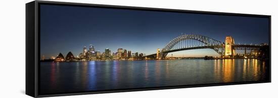 Harbour Bridge, Sydney, Nsw, Australia-Michele Falzone-Framed Stretched Canvas