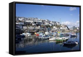 Harbour, Brixham, Devon, England, United Kingdom-Peter Groenendijk-Framed Stretched Canvas
