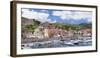 Harbour, Clock Tower, Rio Marina, Island of Elba, Livorno Province, Tuscany, Italy, Mediterranean-Markus Lange-Framed Photographic Print