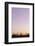 Harbour Cranes in Front of Cloudless Heaven, Dusk, Hanseatic City Hamburg-Axel Schmies-Framed Photographic Print