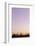 Harbour Cranes in Front of Cloudless Heaven, Dusk, Hanseatic City Hamburg-Axel Schmies-Framed Photographic Print