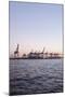 Harbour Cranes, Waltershof, Evening Mood, Harbour, Hanseatic City of Hamburg, Germany-Axel Schmies-Mounted Photographic Print