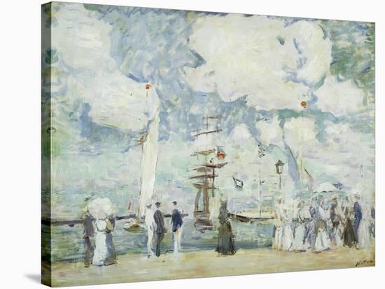 Harbour Entrance at Deauville-Paul Cesar Helleu-Stretched Canvas