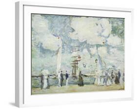 Harbour Entrance at Deauville-Paul Cesar Helleu-Framed Giclee Print