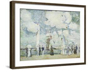 Harbour Entrance at Deauville-Paul Cesar Helleu-Framed Giclee Print