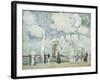 Harbour Entrance at Deauville-Paul Cesar Helleu-Framed Giclee Print