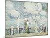 Harbour Entrance at Deauville-Paul Cesar Helleu-Mounted Giclee Print