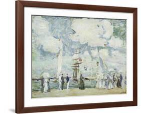 Harbour Entrance at Deauville-Paul Cesar Helleu-Framed Giclee Print