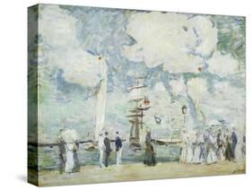 Harbour Entrance at Deauville-Paul Cesar Helleu-Stretched Canvas