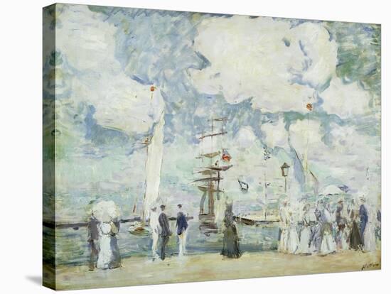 Harbour Entrance at Deauville-Paul Cesar Helleu-Stretched Canvas