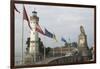 Harbour Entrance with Lighthouse and Lion, Lindau, Lake Constance, Germany-James Emmerson-Framed Photographic Print