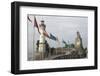 Harbour Entrance with Lighthouse and Lion, Lindau, Lake Constance, Germany-James Emmerson-Framed Photographic Print