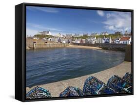 Harbour, Findochty, Moray, Scotland-David Wall-Framed Stretched Canvas
