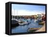 Harbour, Halleviksstrand, Stocken, Orust Island, West Gotaland, Sweden, Scandinavia, Europe-Robert Cundy-Framed Stretched Canvas