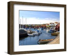 Harbour, Halleviksstrand, Stocken, Orust Island, West Gotaland, Sweden, Scandinavia, Europe-Robert Cundy-Framed Photographic Print