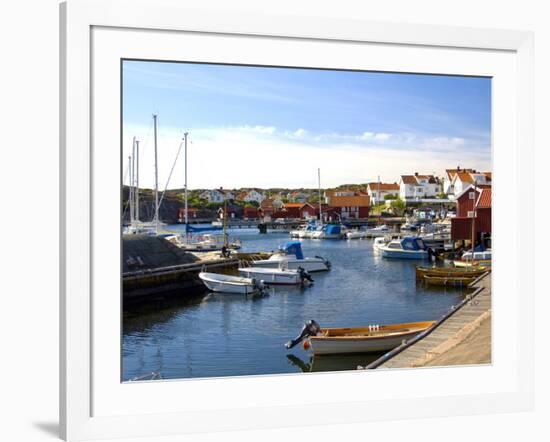 Harbour, Halleviksstrand, Stocken, Orust Island, West Gotaland, Sweden, Scandinavia, Europe-Robert Cundy-Framed Photographic Print