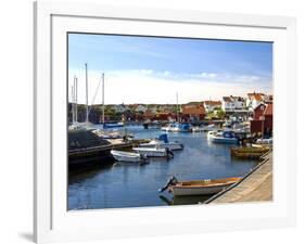 Harbour, Halleviksstrand, Stocken, Orust Island, West Gotaland, Sweden, Scandinavia, Europe-Robert Cundy-Framed Photographic Print