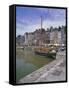 Harbour, Honfleur, Basse Normandie (Normandy), France-Hans Peter Merten-Framed Stretched Canvas