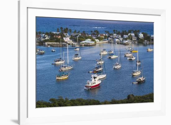 Harbour, Hope Town, Elbow Cay, Abaco Islands, Bahamas, West Indies, Central America-Jane Sweeney-Framed Photographic Print