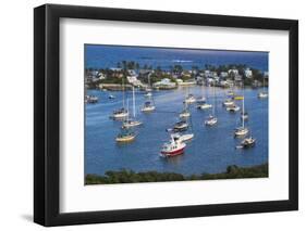 Harbour, Hope Town, Elbow Cay, Abaco Islands, Bahamas, West Indies, Central America-Jane Sweeney-Framed Photographic Print