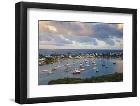 Harbour, Hope Town, Elbow Cay, Abaco Islands, Bahamas, West Indies, Central America-Jane Sweeney-Framed Photographic Print