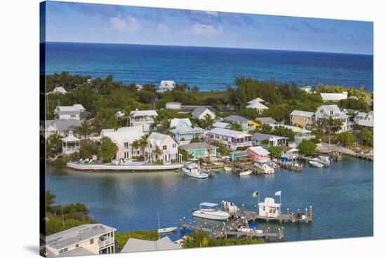 Harbour, Hope Town, Elbow Cay, Abaco Islands, Bahamas, West Indies, Central America-Jane Sweeney-Stretched Canvas