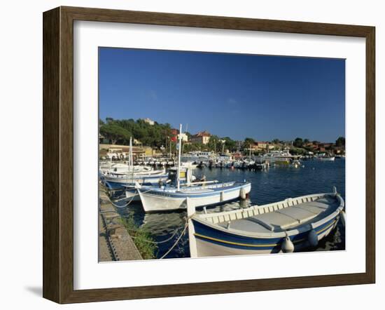 Harbour, Ile De Porquerolles, Near Hyeres, Var, Cote D'Azur, Provence, France, Mediterranean-Tomlinson Ruth-Framed Photographic Print