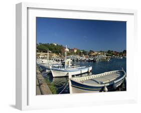 Harbour, Ile De Porquerolles, Near Hyeres, Var, Cote D'Azur, Provence, France, Mediterranean-Tomlinson Ruth-Framed Photographic Print